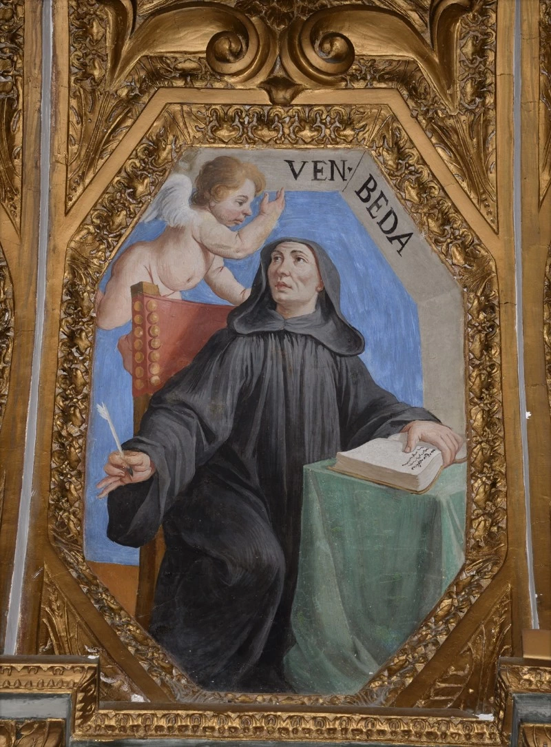 Dipinto murale di San Beda